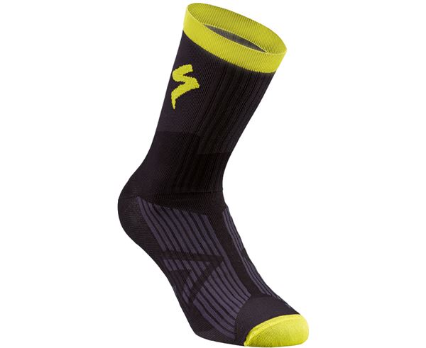 SL ELITE SUMMER SOCK BLACK/NEON YELLOW