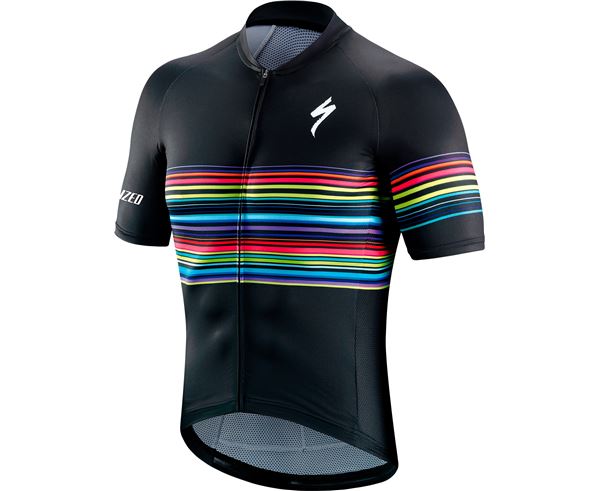 SL JERSEY SS BLACK/MULTI NEON