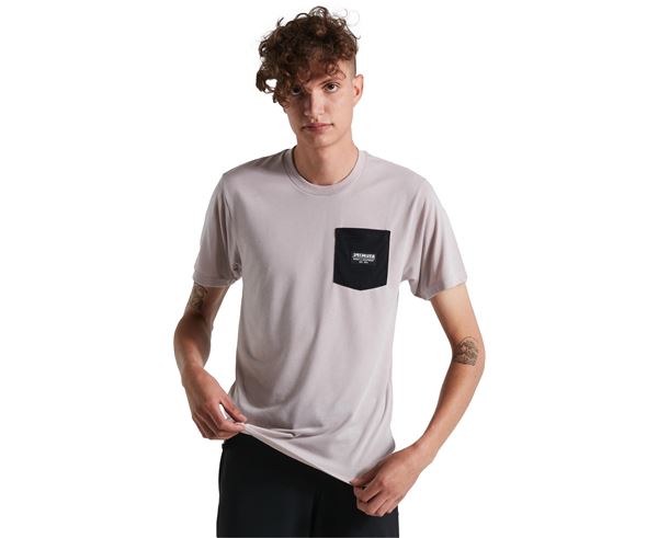 POCKET TEE SS MEN CLAY