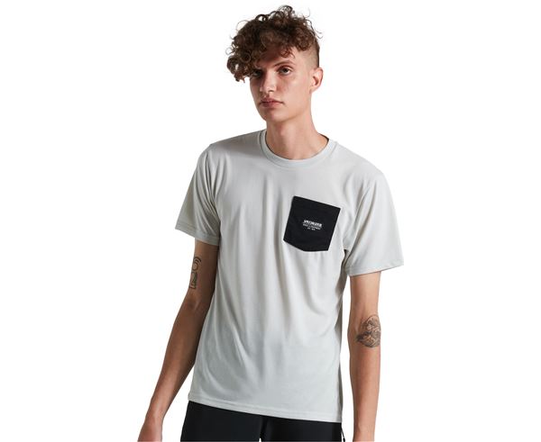 POCKET TEE SS MEN DOVE GREY