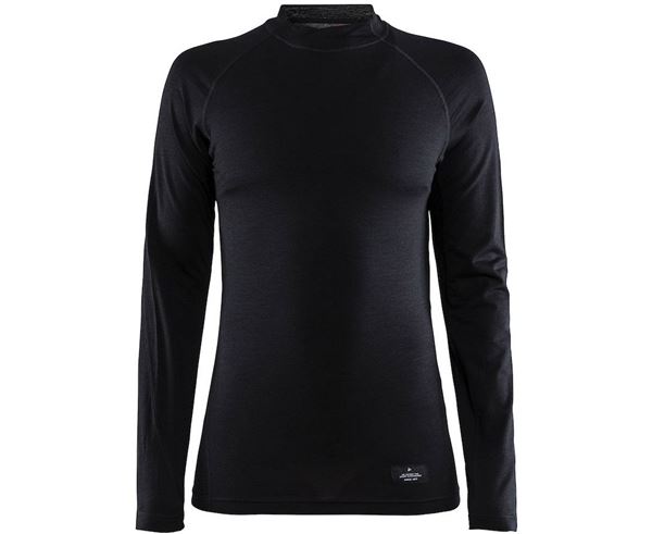 MERINO LIGHTWEIGHT CN LS W BLACK