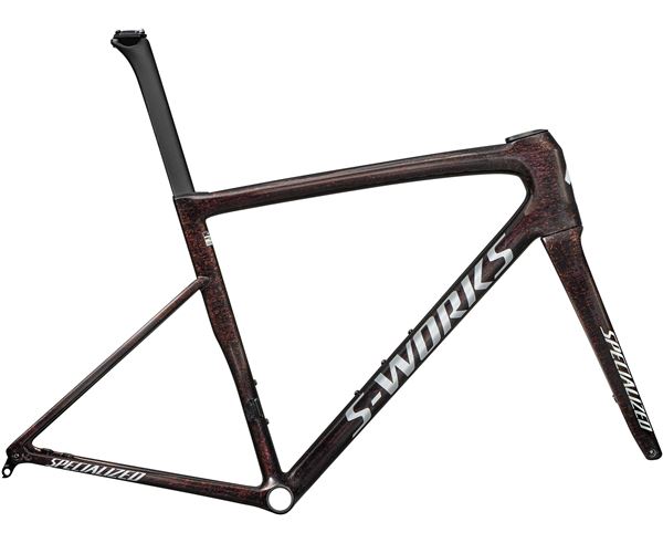 TARMAC SL8 SW FRMSET GLOSS CARBON/RED TO GOLD BLURRED SPECKL