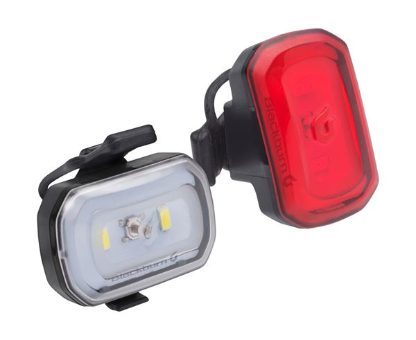 CLICK USB FRONT + REAR LIGHT SET BLACK