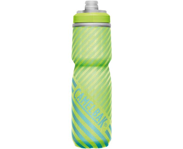 PODIUM® CHILLTM OUTDOOR BOTTLE LIME/BLUE STRIPE 710ML