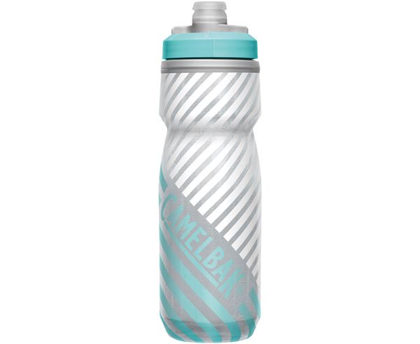 PODIUM® CHILLTM OUTDOOR BOTTLE GREY/TEAL STRIPE 620ML