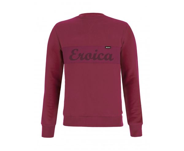 SUDADERA A RAS DE CUELLO EROICA TRADIZIONE BURDEOS