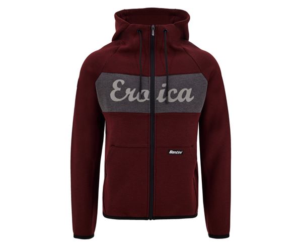 SUDADERA CON CAPUCHA EROICA BORDEAUX