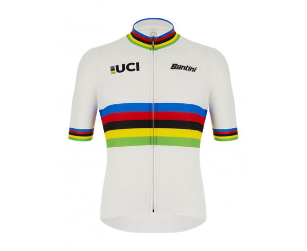 MAILLOT CORTO UCI OFFICIAL WORLD CHAMPION BLANCO