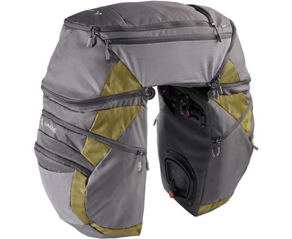 Conjunto de alforjas Vaude Karakorum Pro Iron/Bamboo