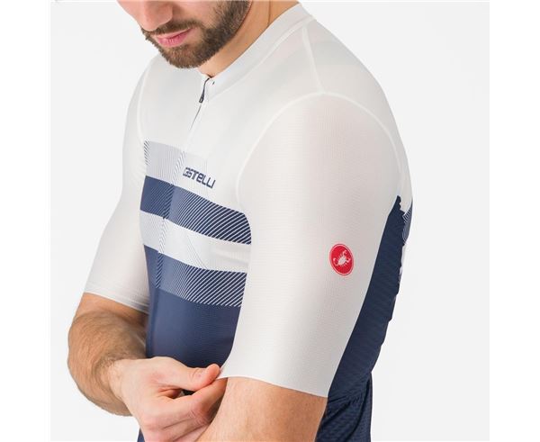 Maillot Corto Castelli Simbolo Jersey Belgian Blue/White
