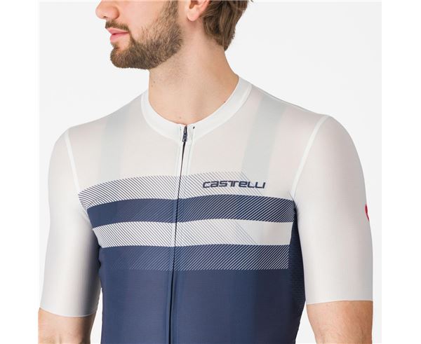 Maillot Corto Castelli Simbolo Jersey Belgian Blue/White