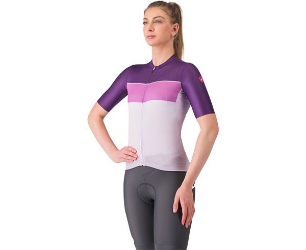 Maillot Castelli Elegante Jersey Orchid Petal/Hortensia-Purple