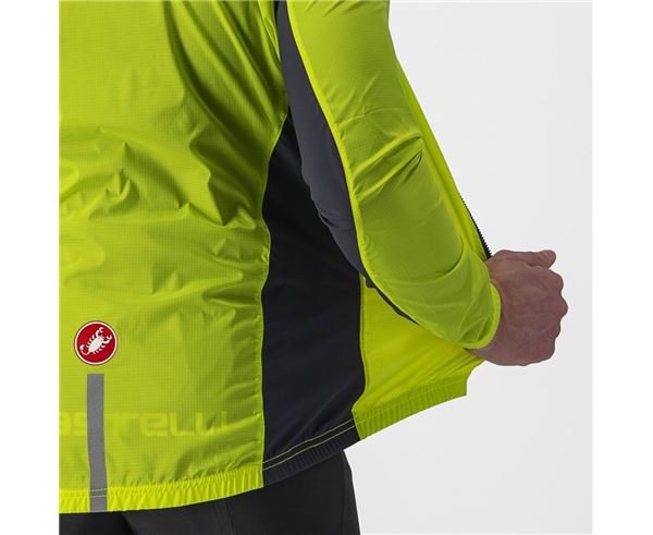Chaqueta Castelli Squadra Stretch Jacket Electric Lime/Gray