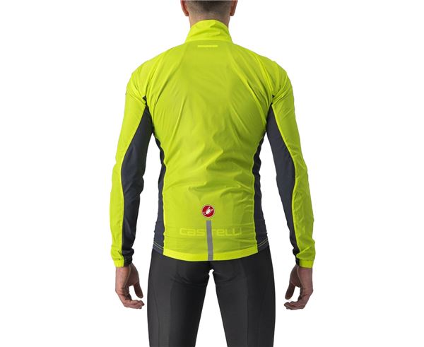 Chaqueta Castelli Squadra Stretch Jacket Electric Lime/Gray
