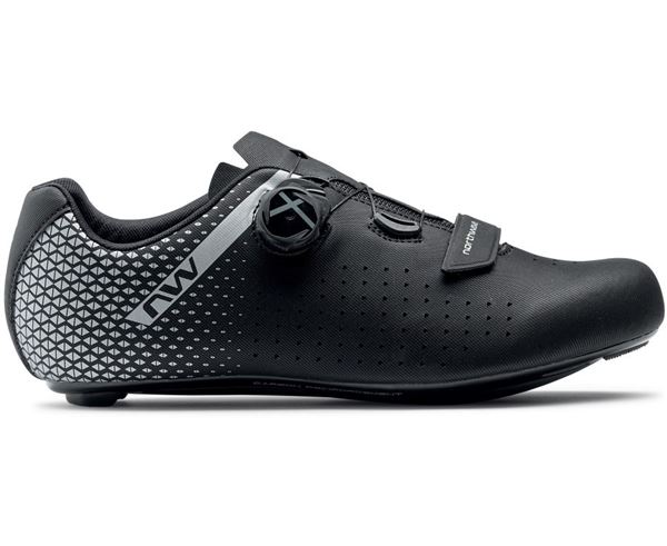 Zapatillas de carretera Northwave Core Plus 2 Wide Black/Silver