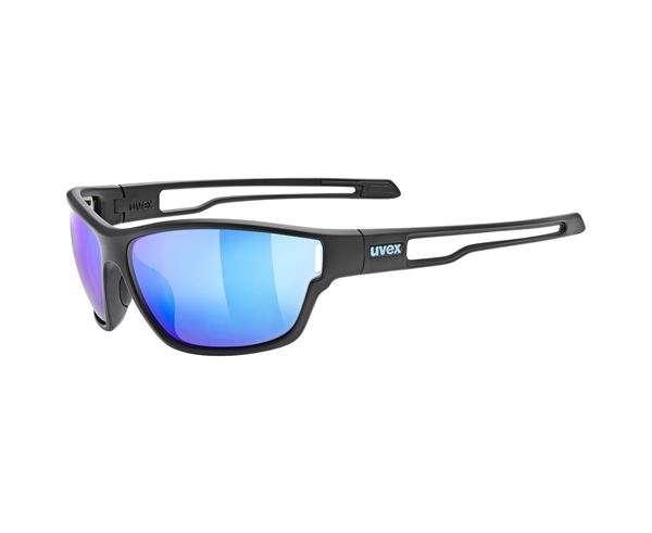 Gafas uvex sportstyle 806 black matt/mirror blue