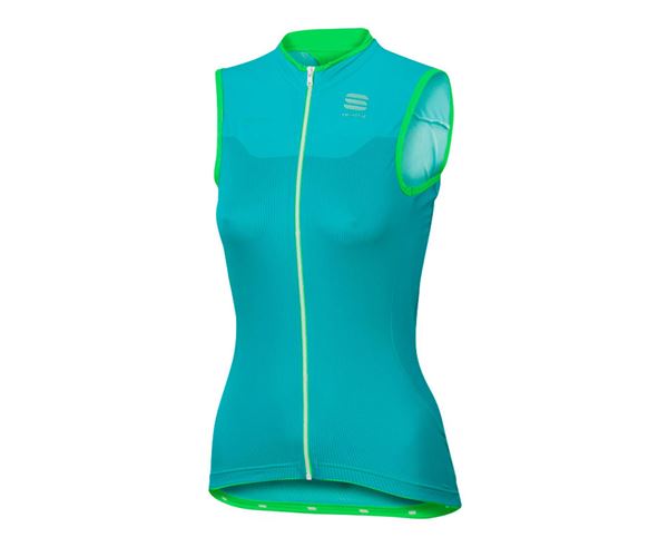BODYFIT PRO STRAPLESS W JERSEY TURQUOISE FLUORESCENT GREEN