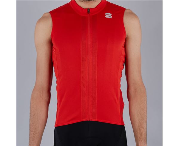STRIKE SLEEVELESS JERSEY RED BLACK