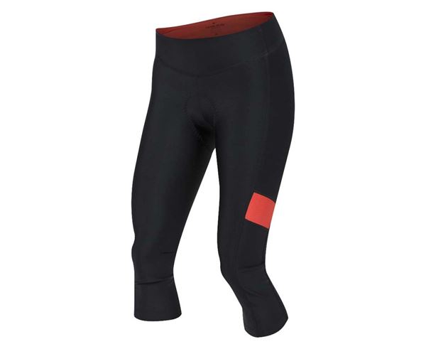 WOMENS QUICK CYC 3/4 TIGHT BLACK/CAYENNE