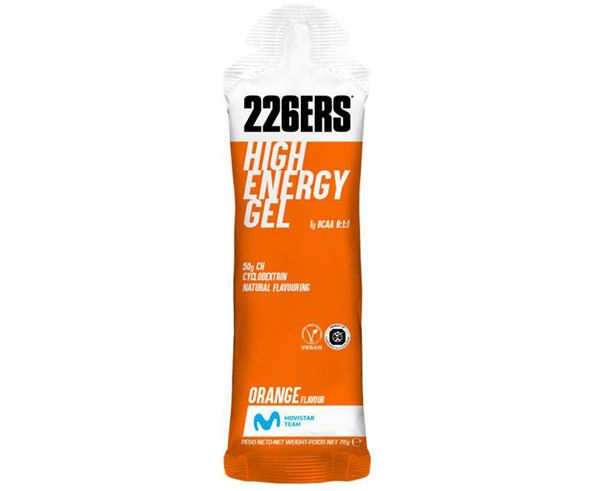 HIGH ENERGY GEL BCAA’S NARANJA 76G