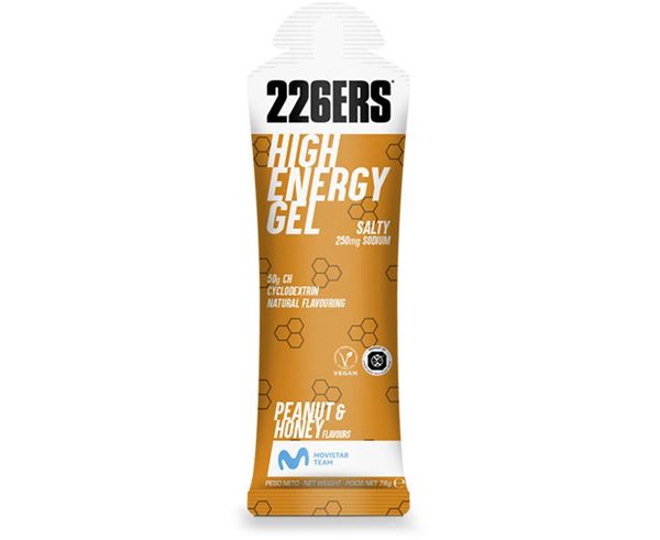 HIGH ENERGY GEL SALTY CACAHUETE AND MIEL SALED 76G