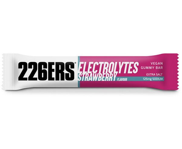 VEGAN GUMMY BAR ELECTROLITOS FRESA 30G