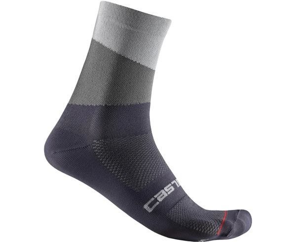 ORIZZONTE 15 SOCK SILVER GRAY/DARK GRAY